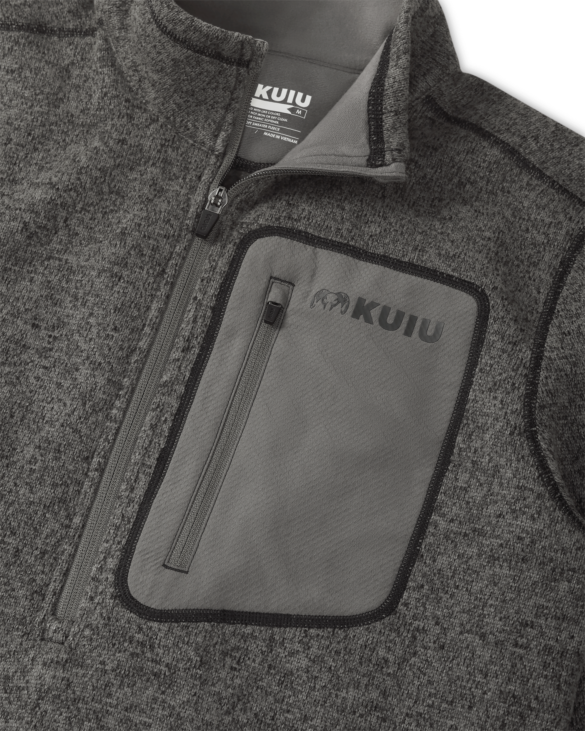 Base Camp Pullover Sweater | Charcoal Heather - Image 3