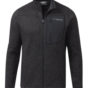 Base Camp Full Zip Sweater | Heather Black