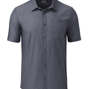 Terrace SS Shirt | Steel Blue Chambray