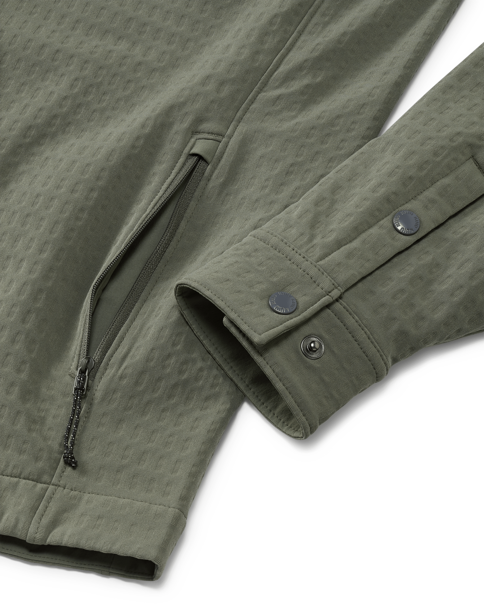 Blockfield Fleece Shirt Jacket | Dark Sage - Image 5