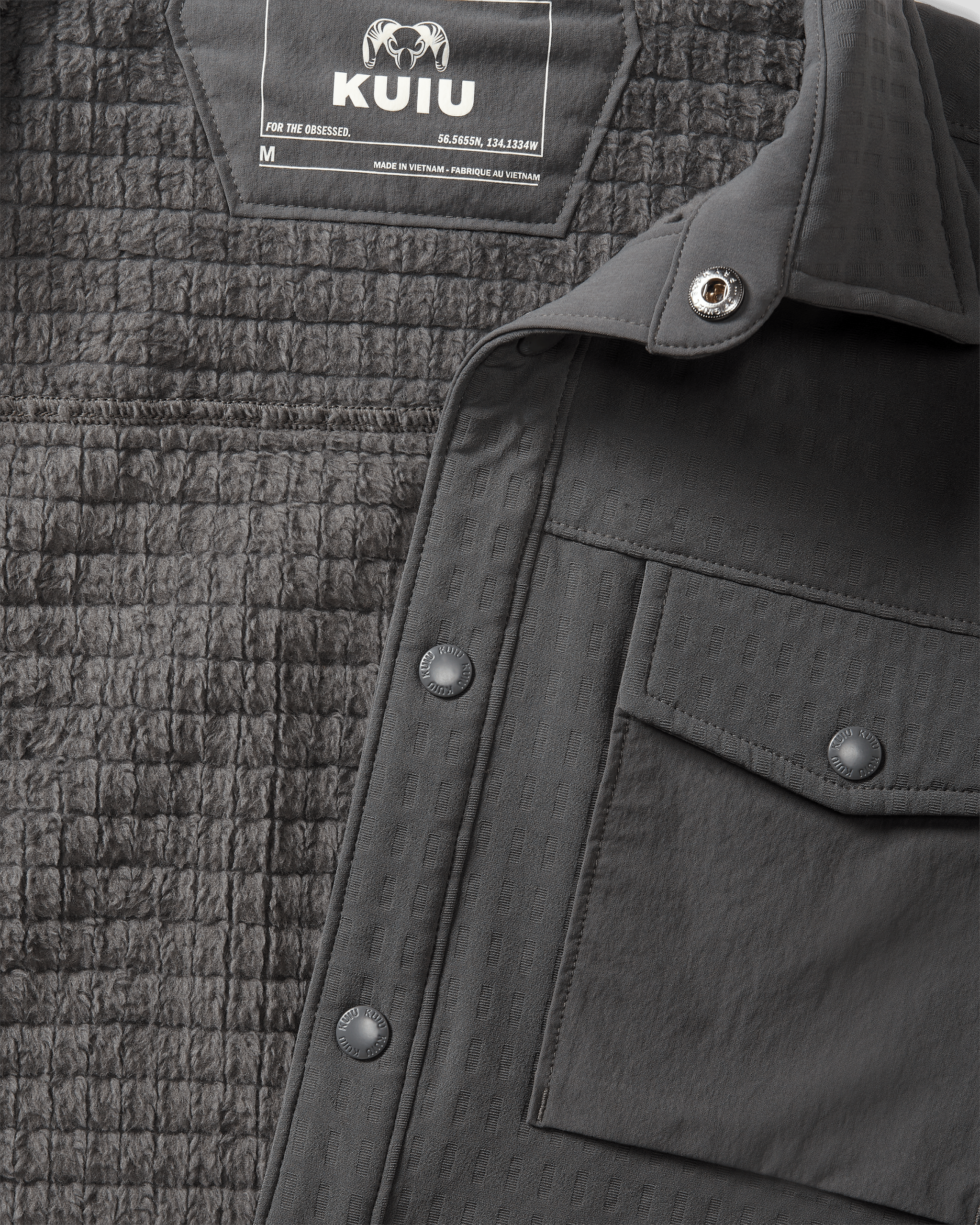 Blockfield Fleece Shirt Jacket | Gunmetal - Image 4