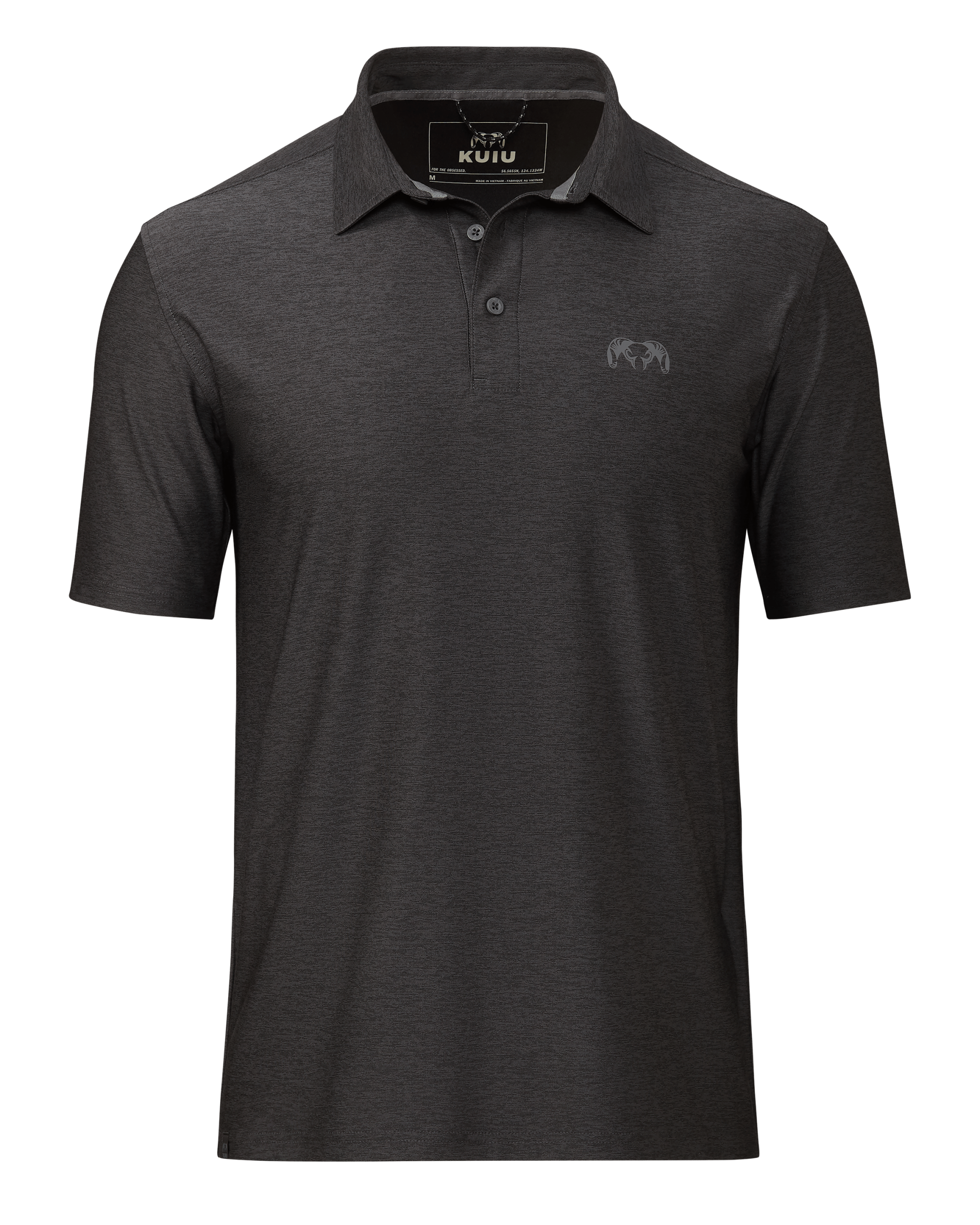 KUIU Performance Polo | Heather Black