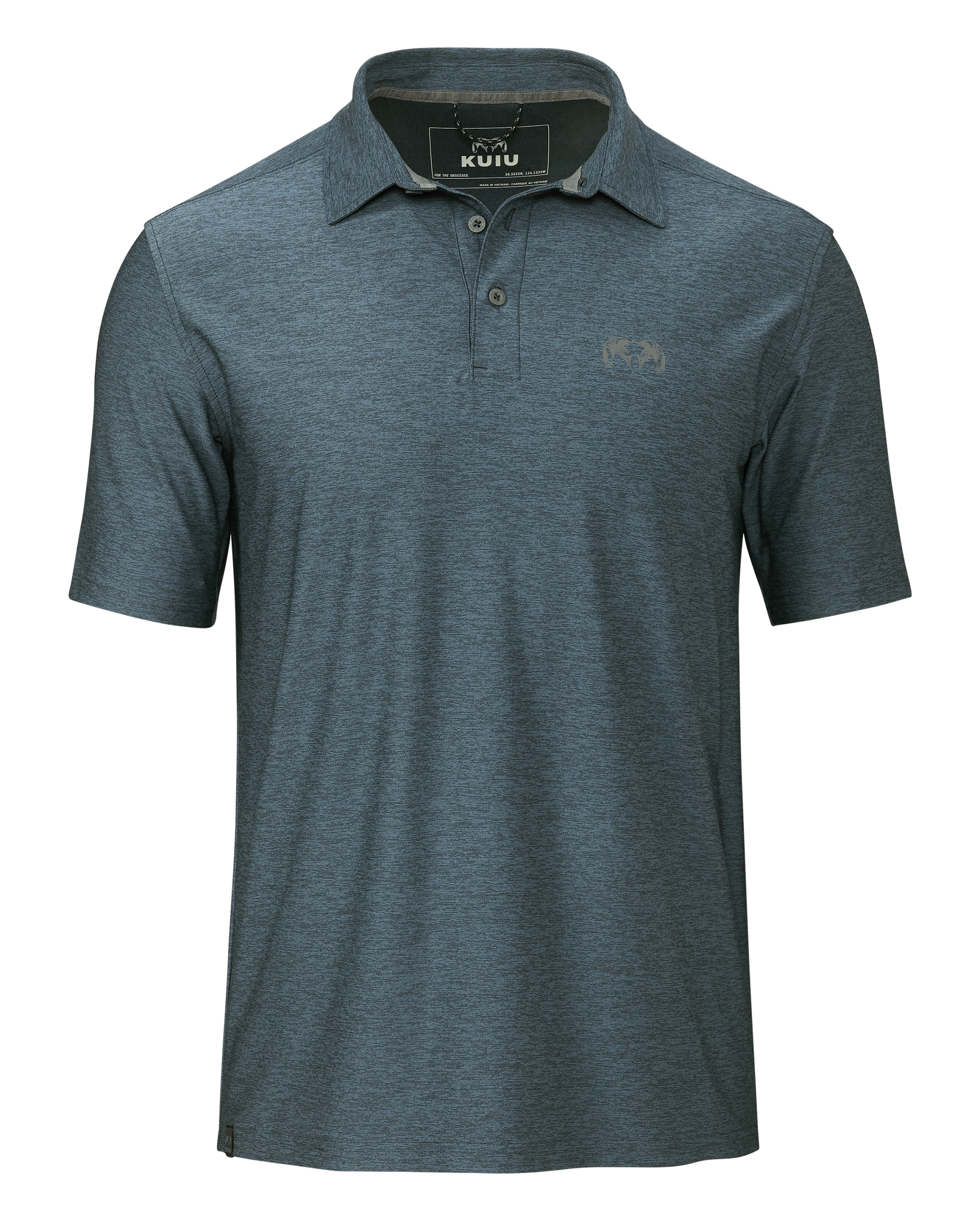 KUIU Performance Polo | Heather Navy