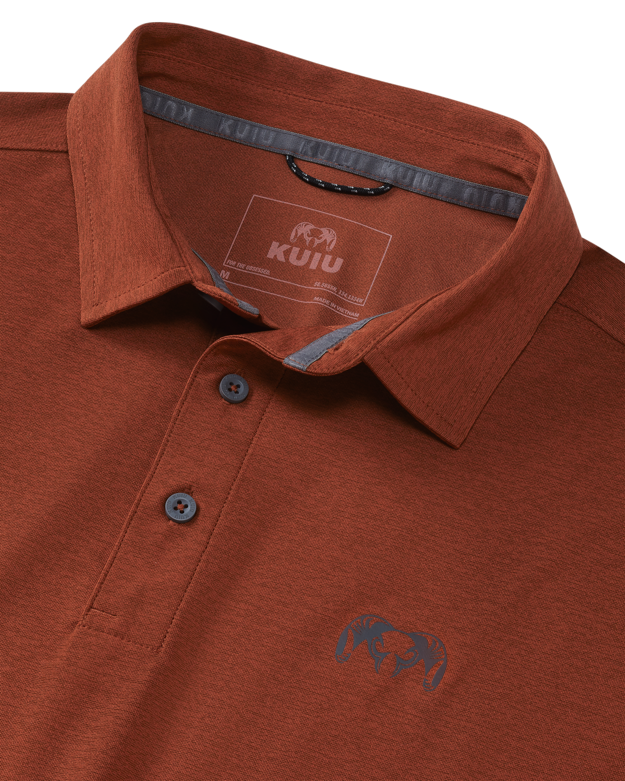 KUIU Performance Polo | Heather Rust - Image 2