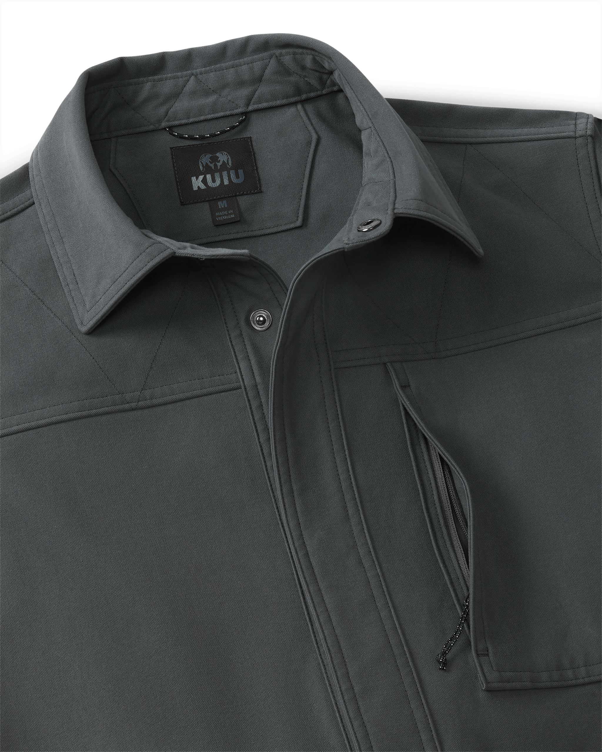 Brawley Canvas Jacket | Gunmetal - Image 3