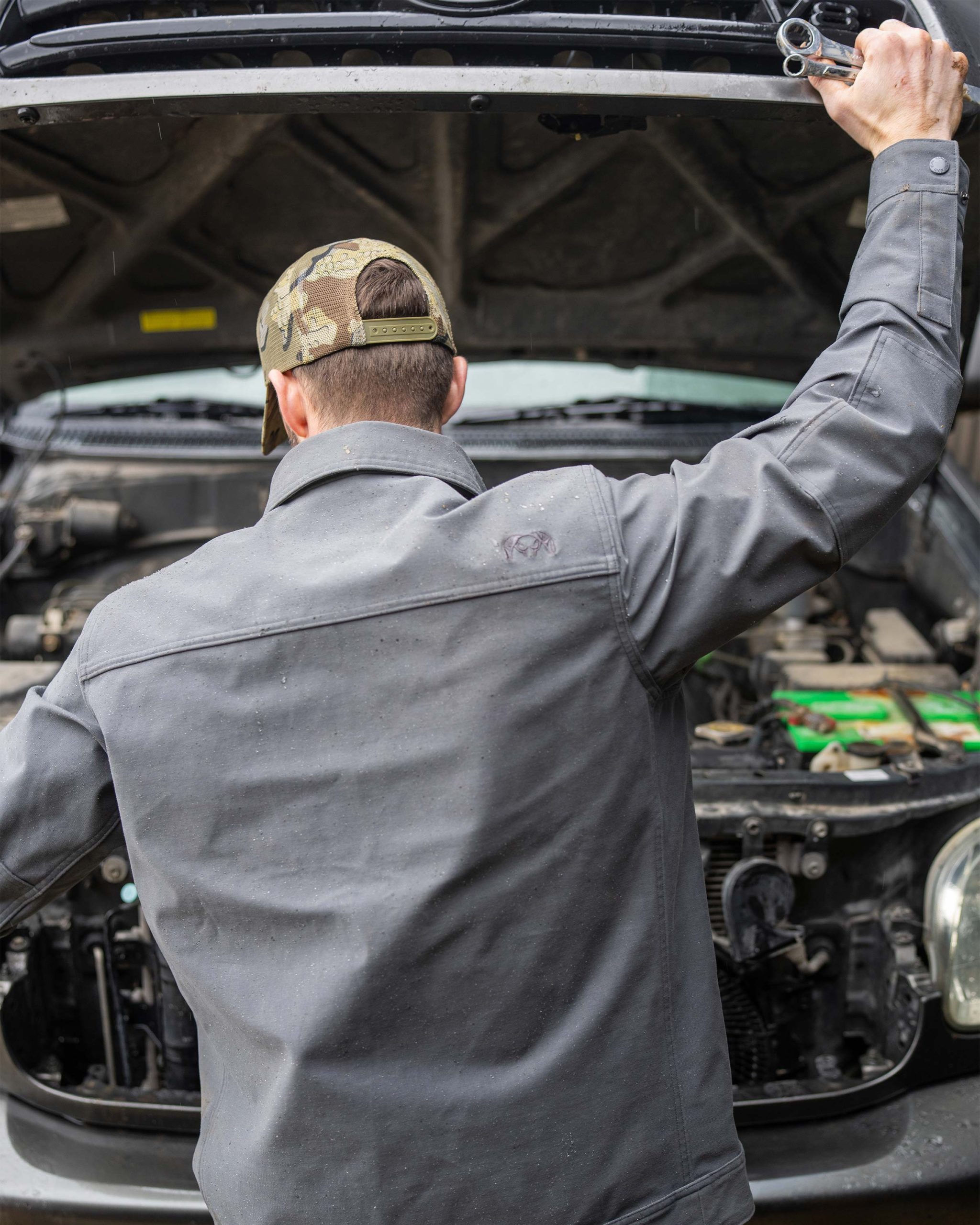 Brawley Canvas Jacket | Gunmetal - Image 6