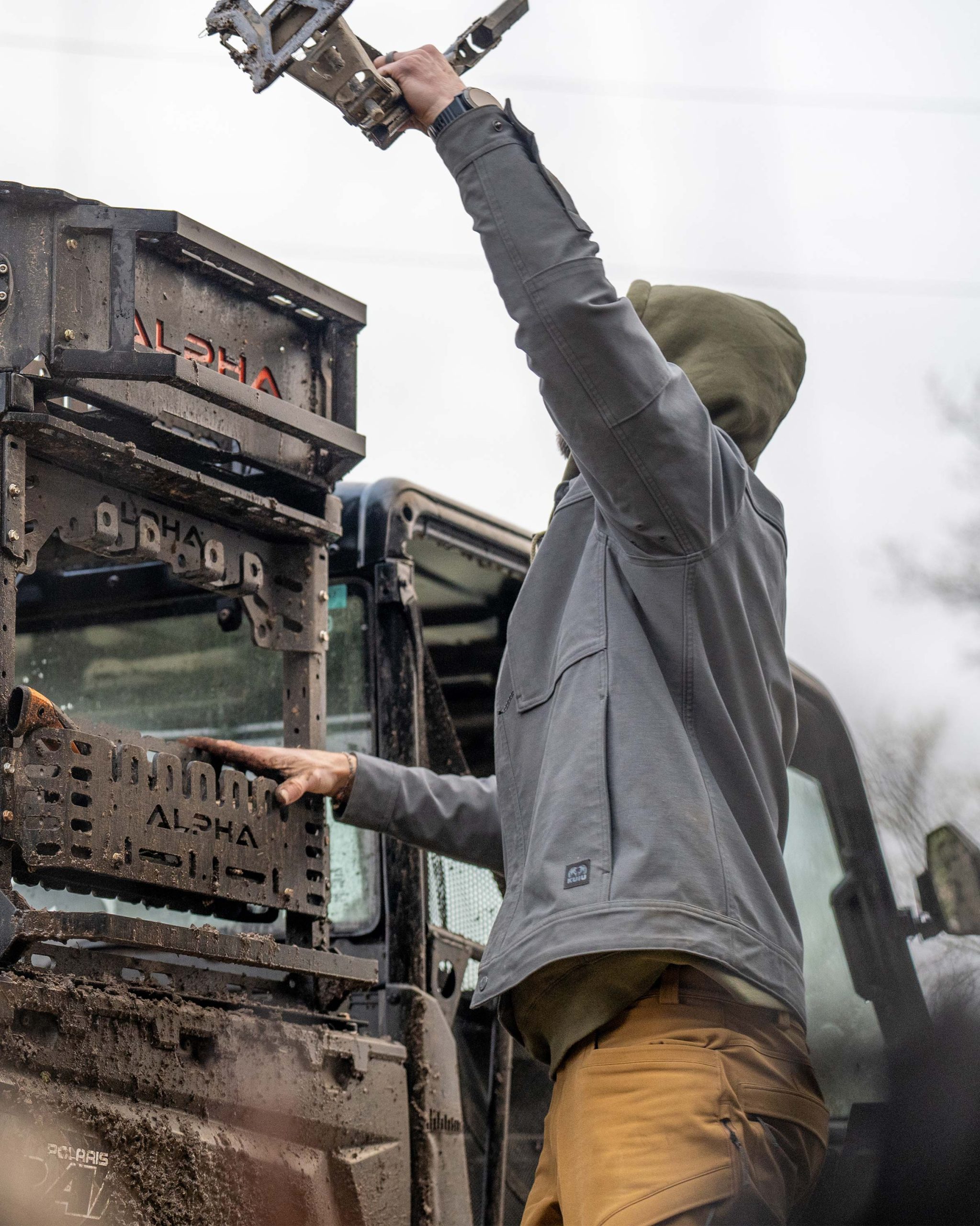 Brawley Canvas Jacket | Gunmetal - Image 7