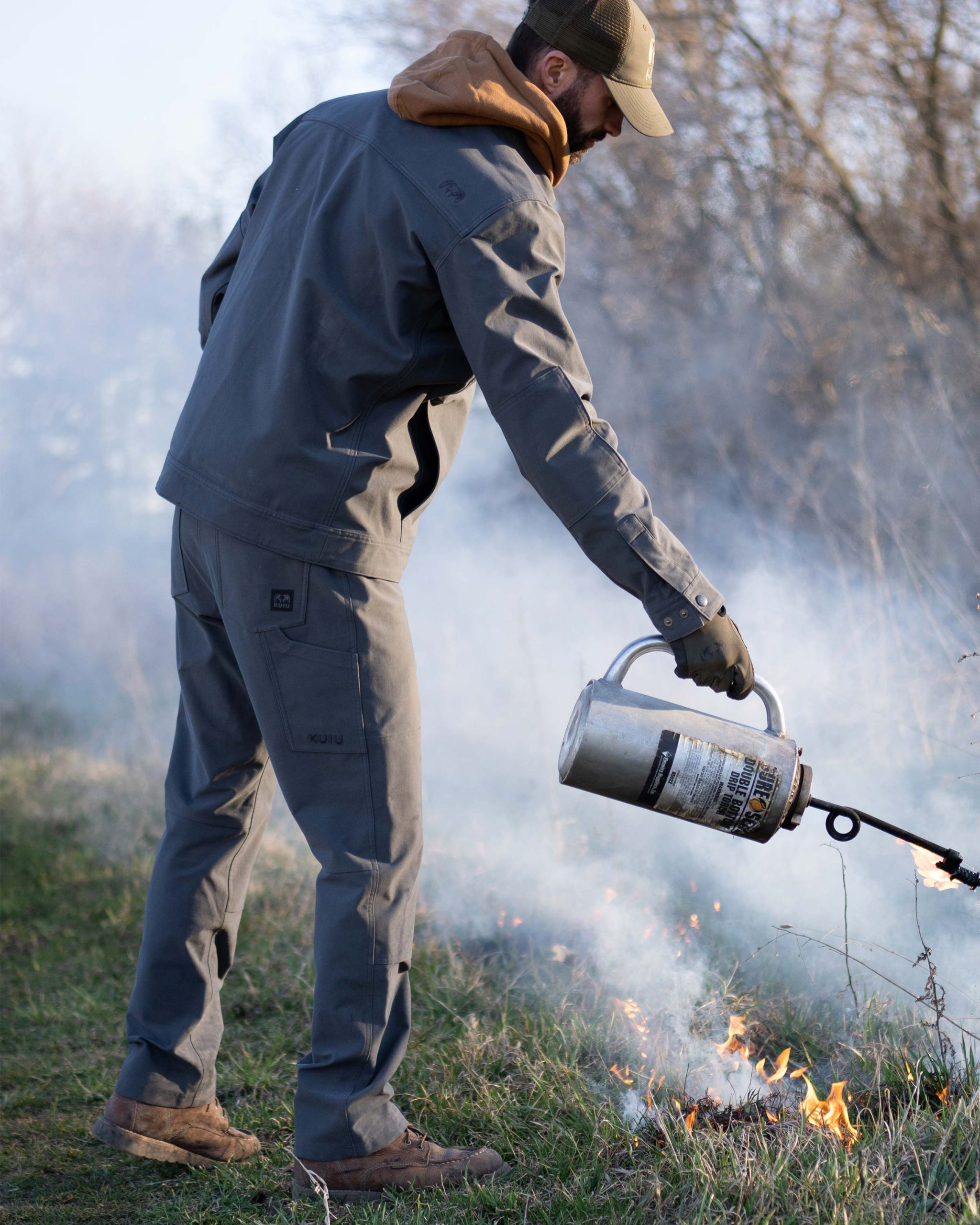 Brawley Canvas Jacket | Gunmetal - Image 9