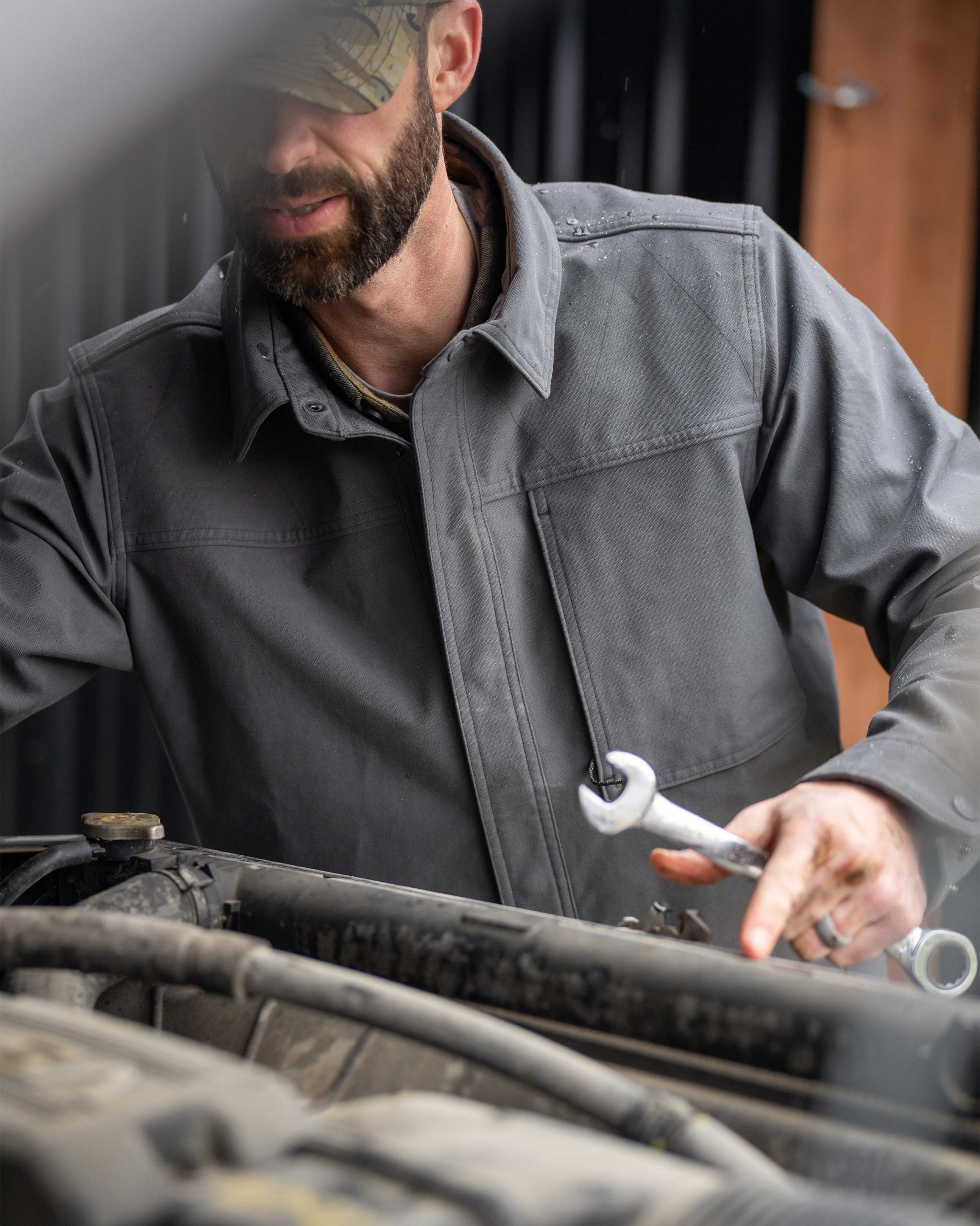 Brawley Canvas Jacket | Gunmetal - Image 10