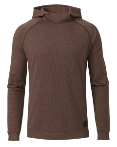 Canyon Waffle Hoodie | Cedar Heather