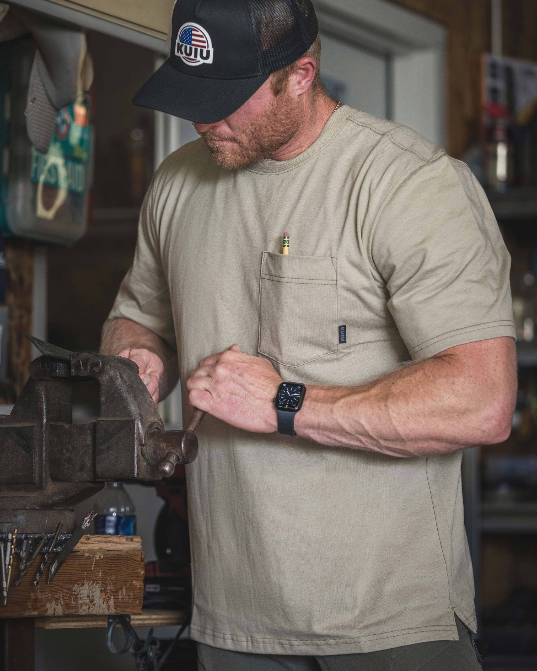 Workgrade SS Pocket Crew | Bone - Image 2