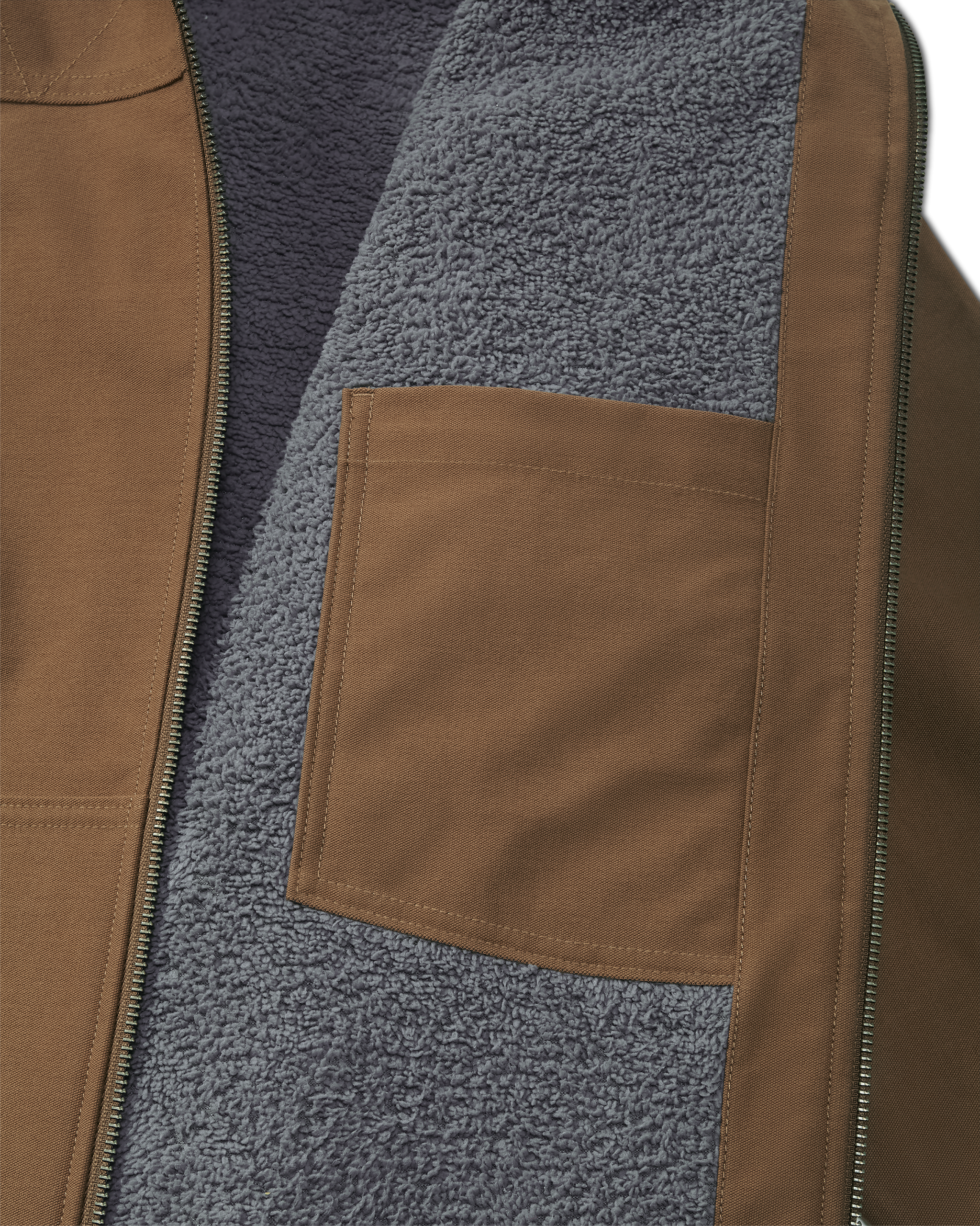 Brawley Hooded Fleece Jacket | Saddle - Image 4