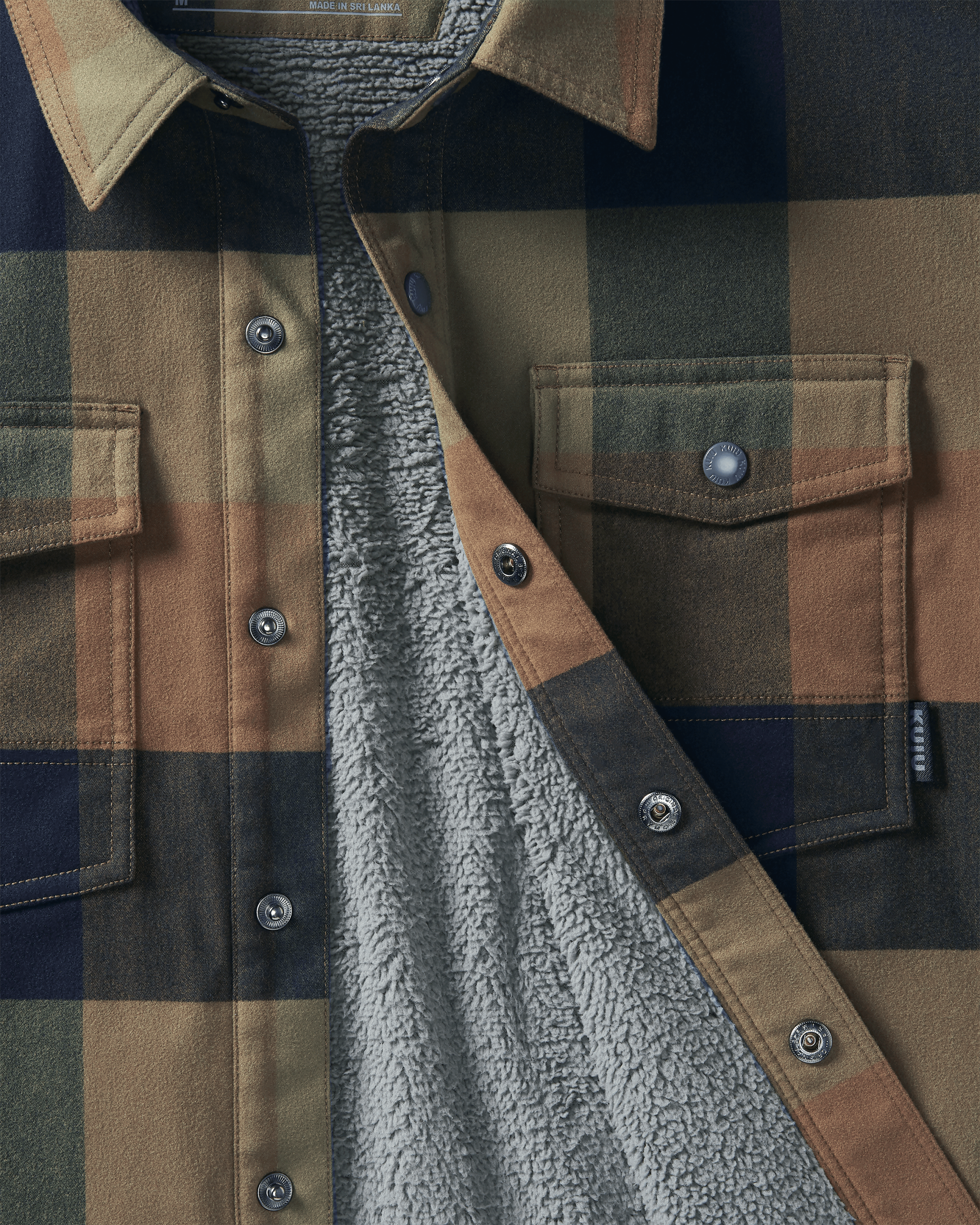Field Flannel Fleece Shirt Jacket | Valo Plaid - Image 2