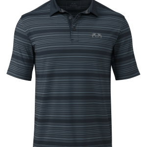 KUIU Performance Polo Stripe | Steel Blue Stripe
