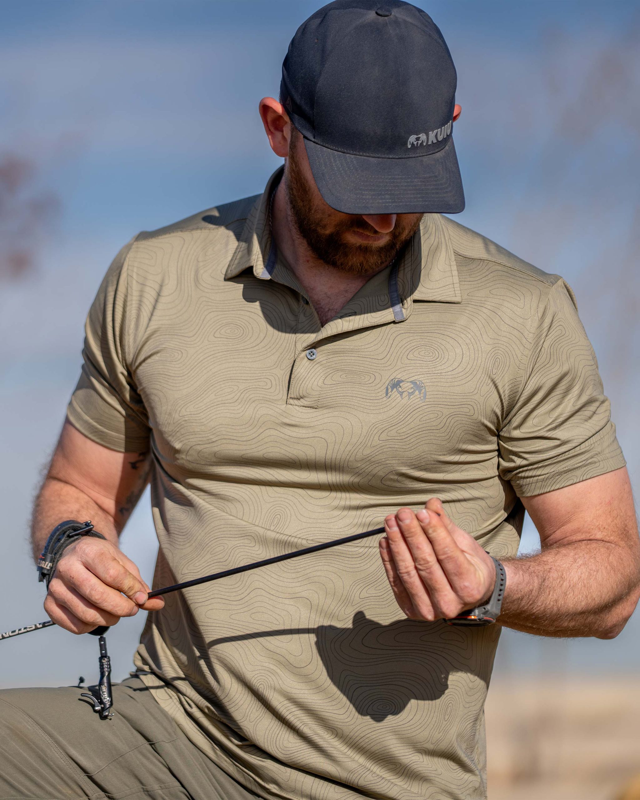KUIU Performance Polo Topo | Slate Topo - Image 3