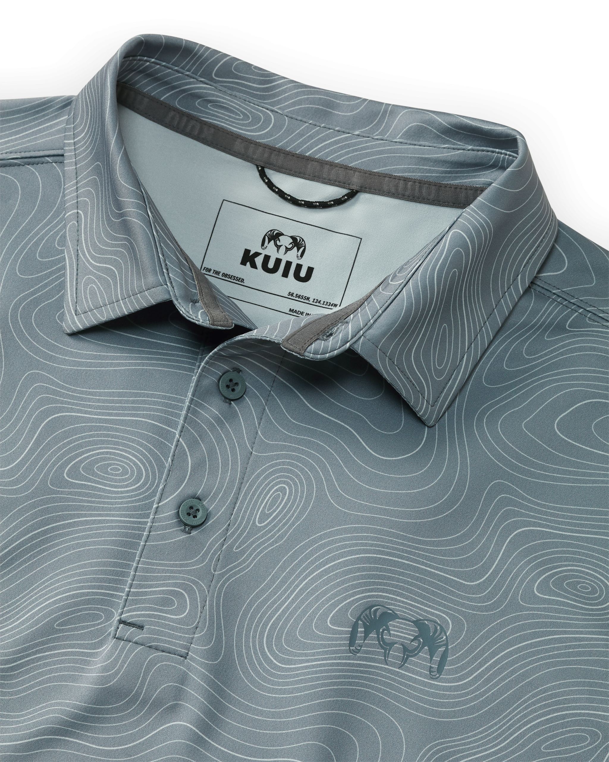 KUIU Performance Polo Topo | Slate Topo - Image 2
