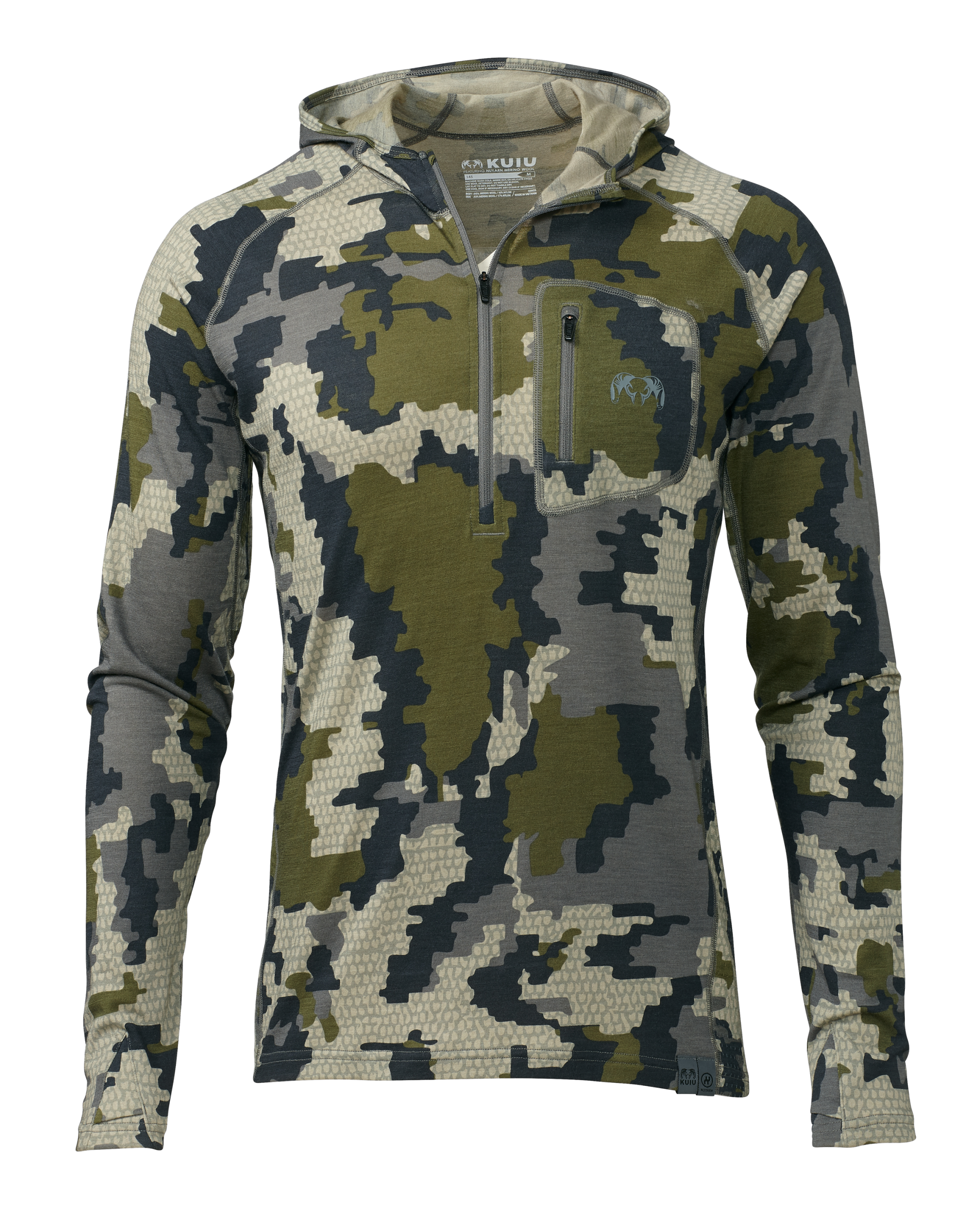 ULTRA Merino 145 Zip-T Hunting Hoodie | Verde