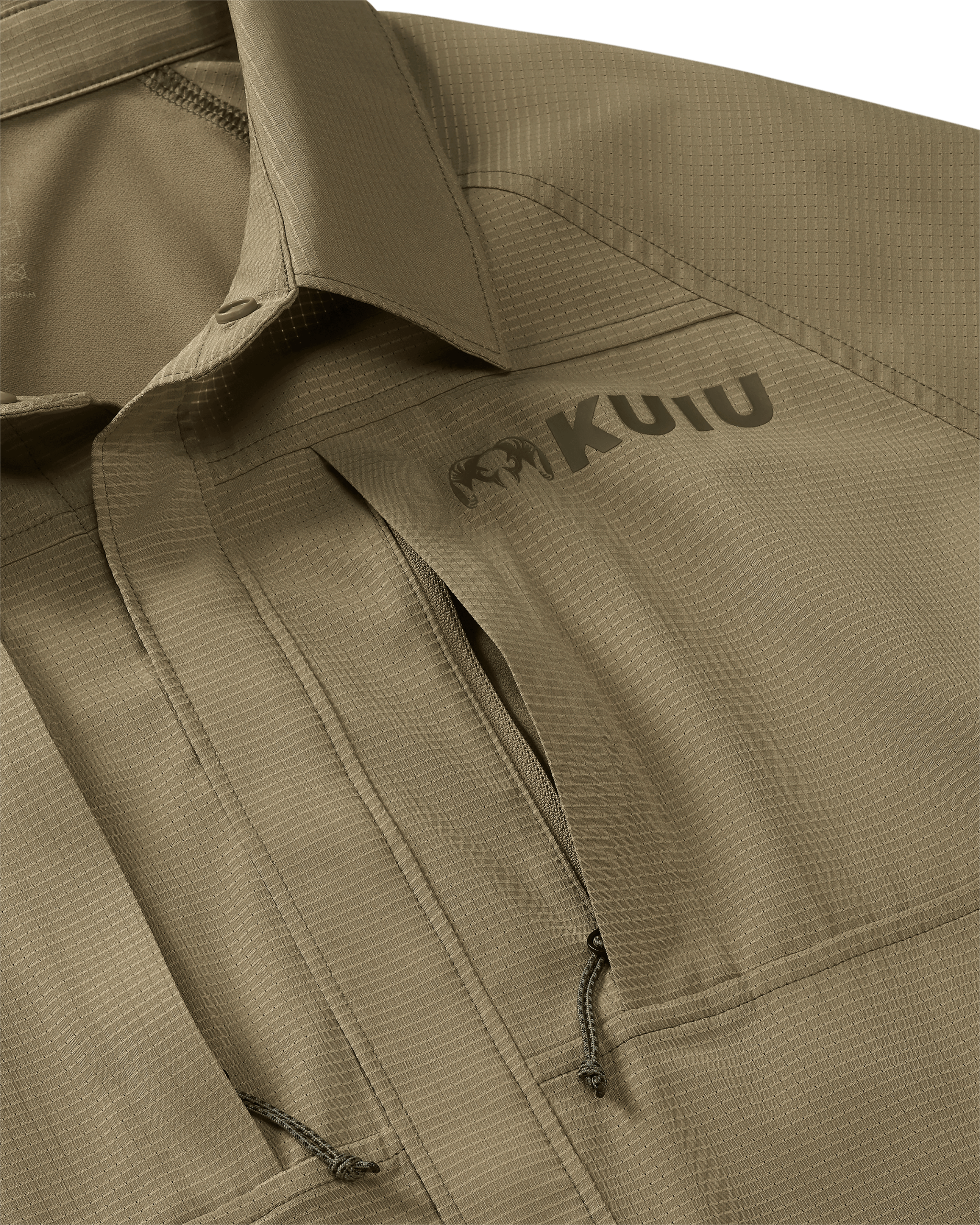 Tiburon Hybrid Snap Shirt | Khaki - Image 3