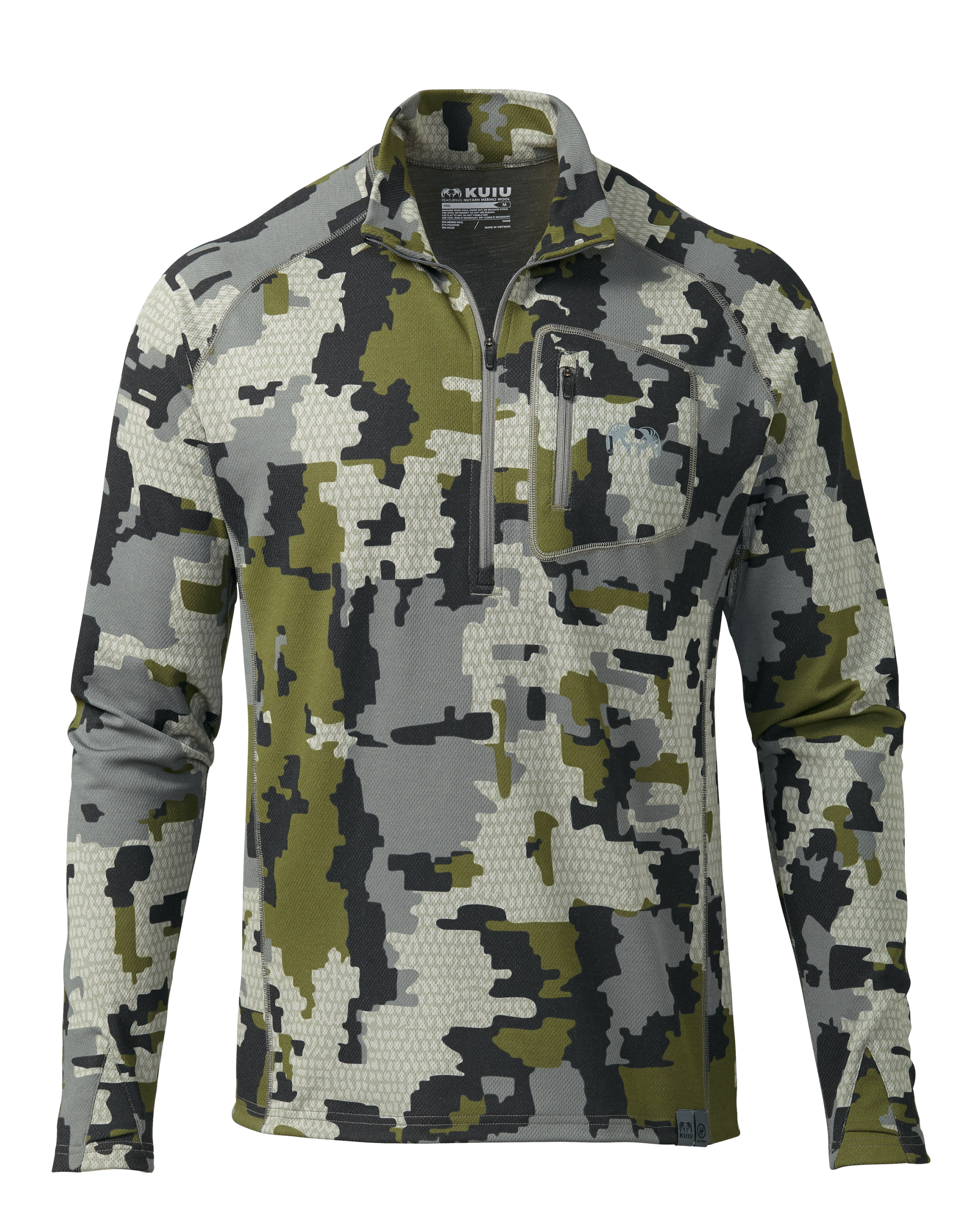 PRO Merino 200 Zip-T | Verde