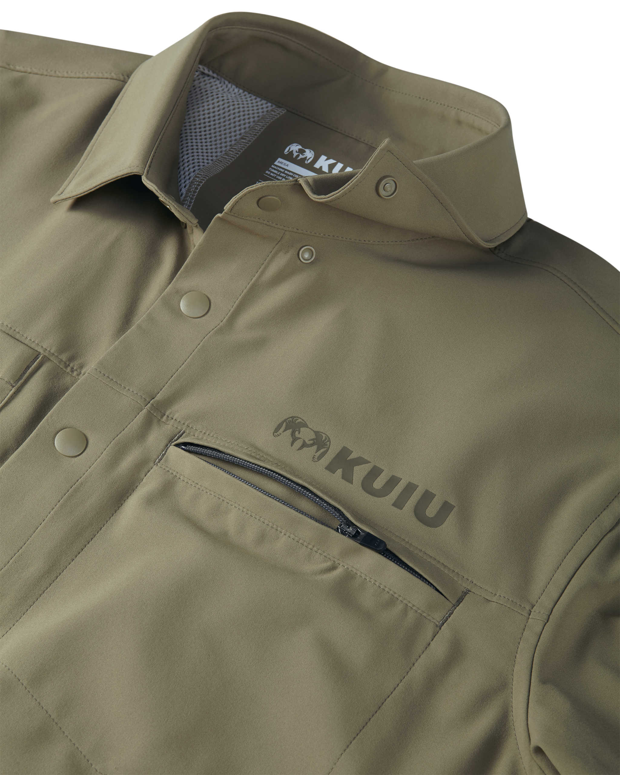 Mesa Vented SS Snap Shirt | Khaki - Image 4