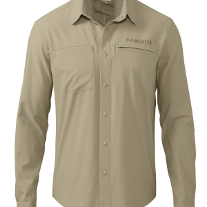 Mesa Vented LS Snap Shirt | Bone