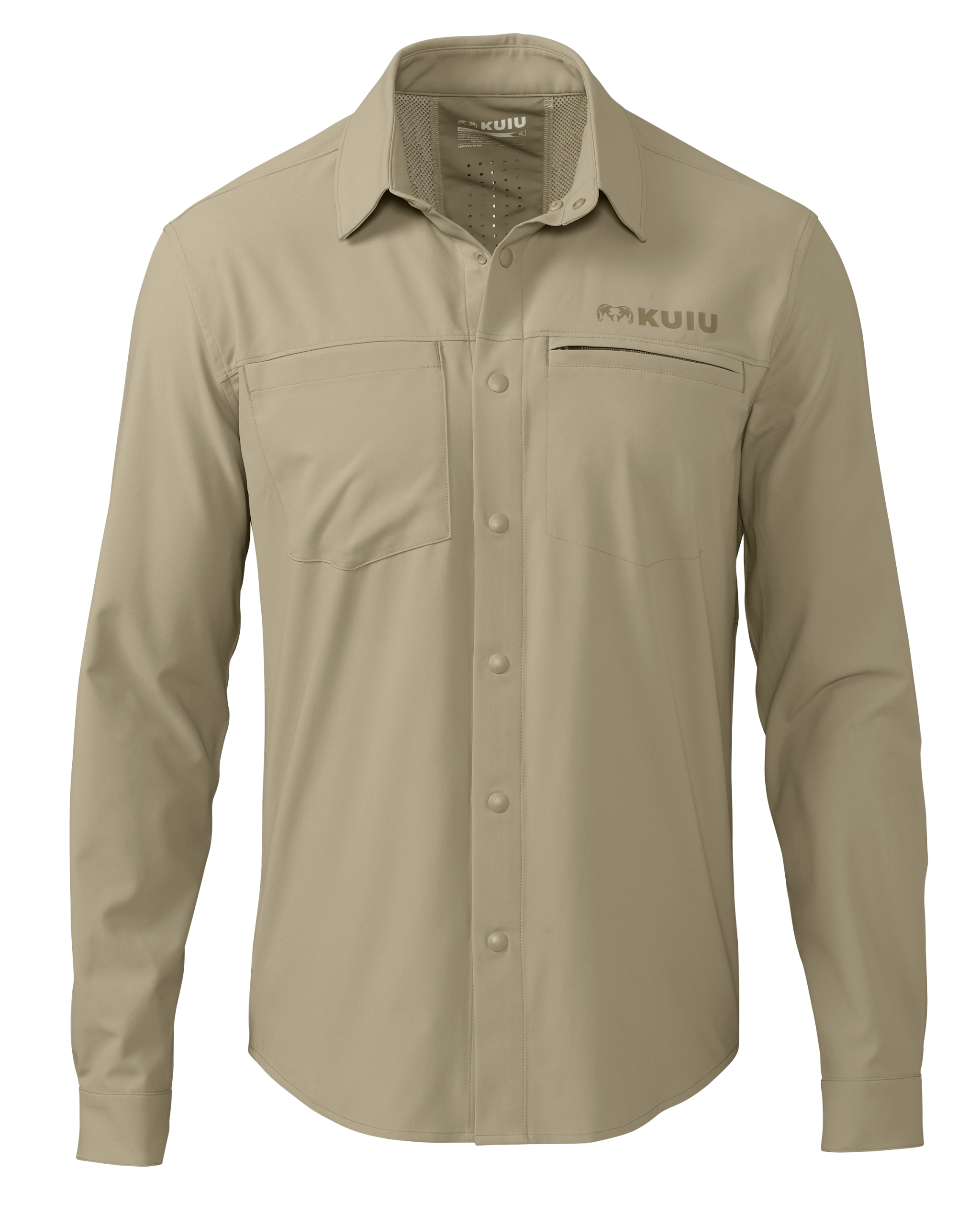 Mesa Vented LS Snap Shirt | Bone