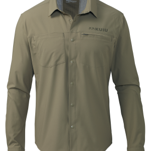 Mesa Vented LS Snap Shirt | Khaki