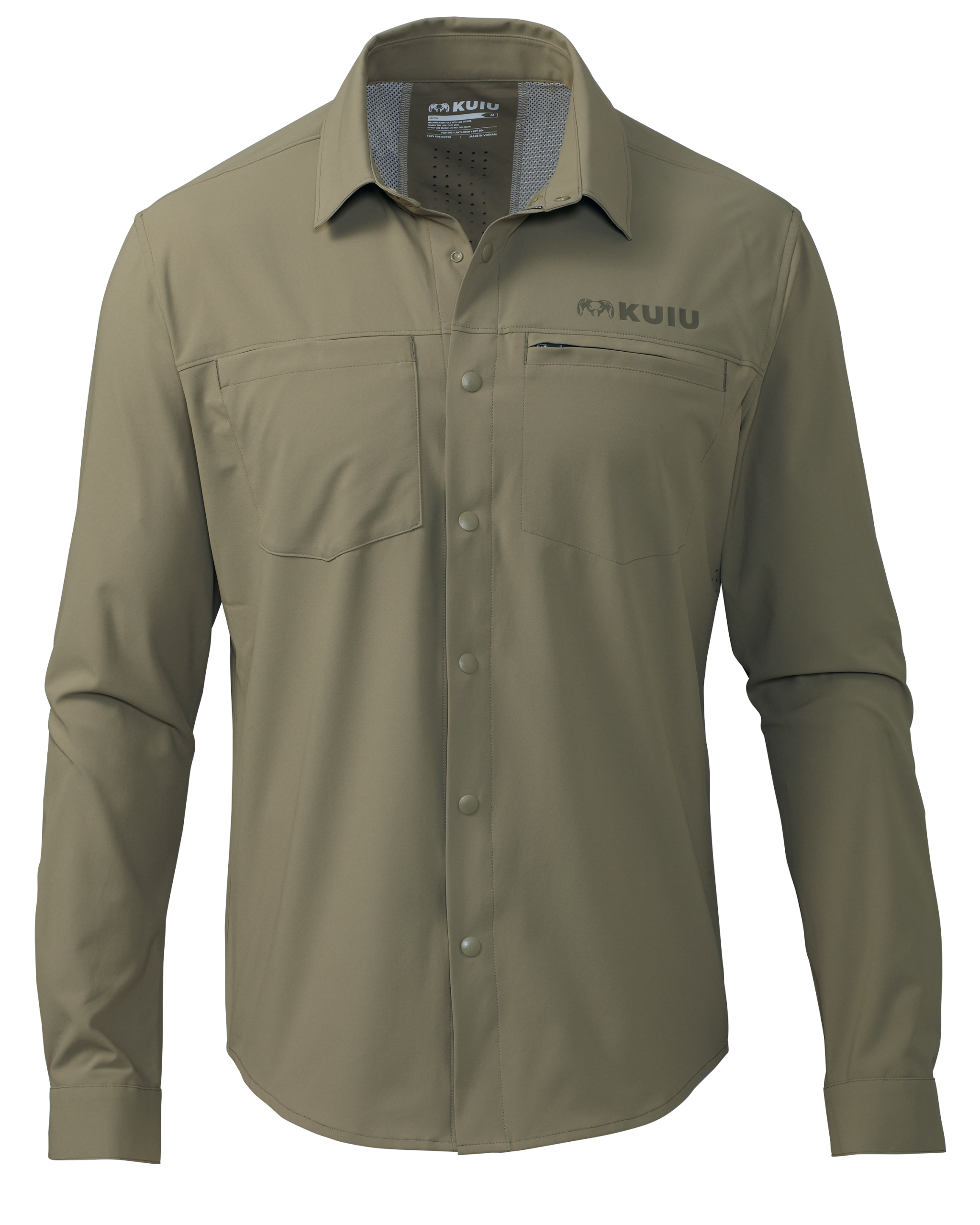 Mesa Vented LS Snap Shirt | Khaki