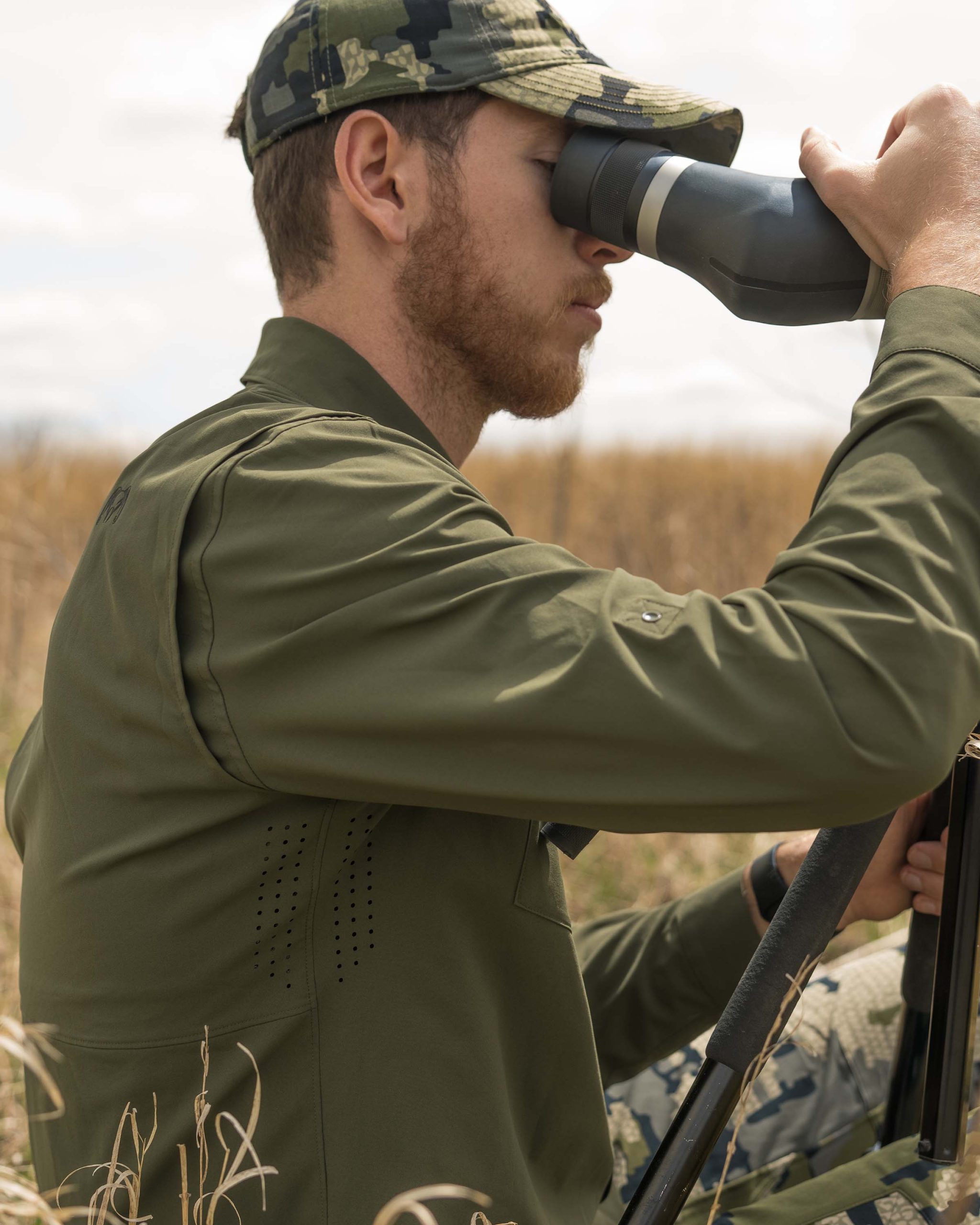 Mesa Vented LS Snap Shirt | Verde - Image 8