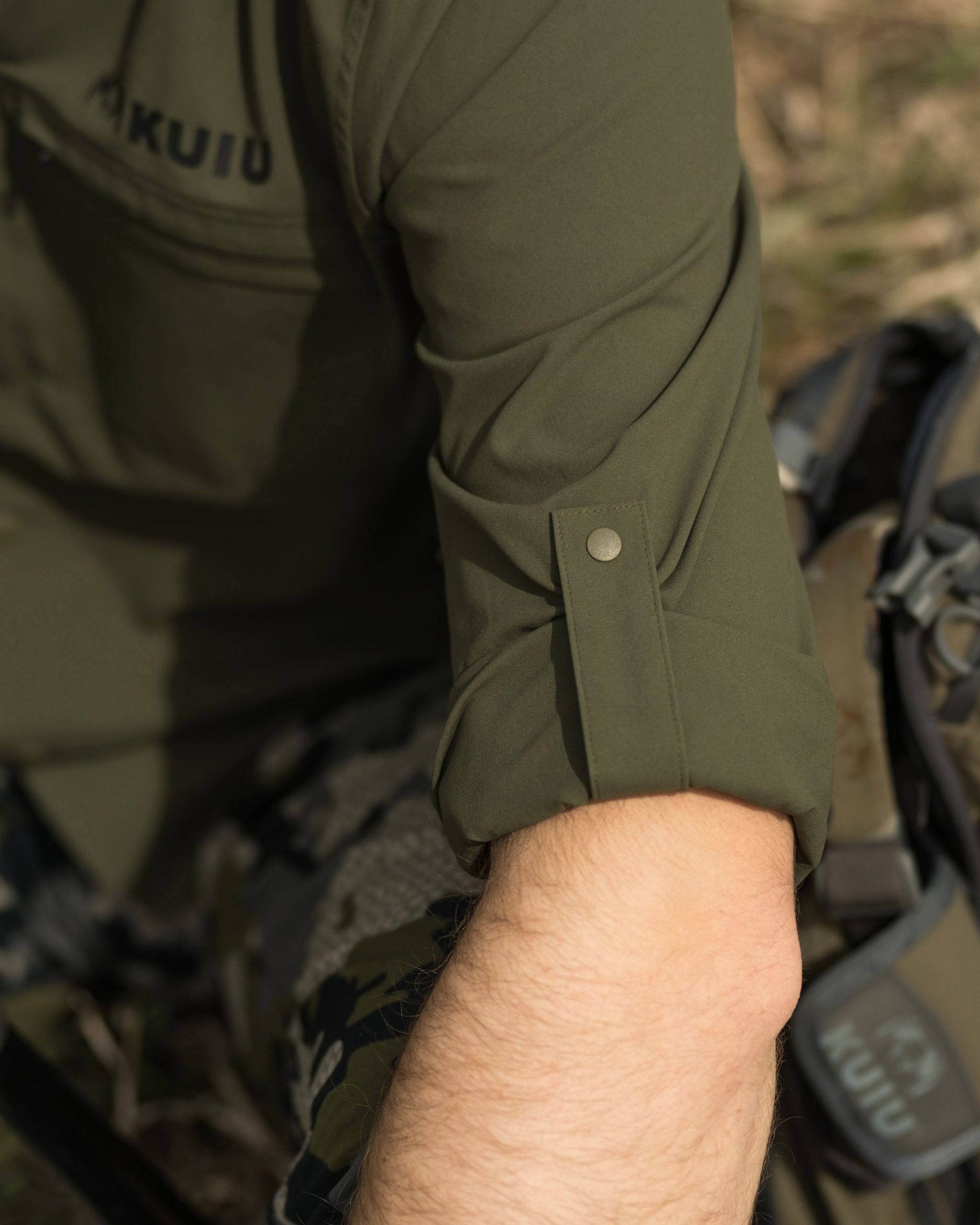 Mesa Vented LS Snap Shirt | Verde - Image 11