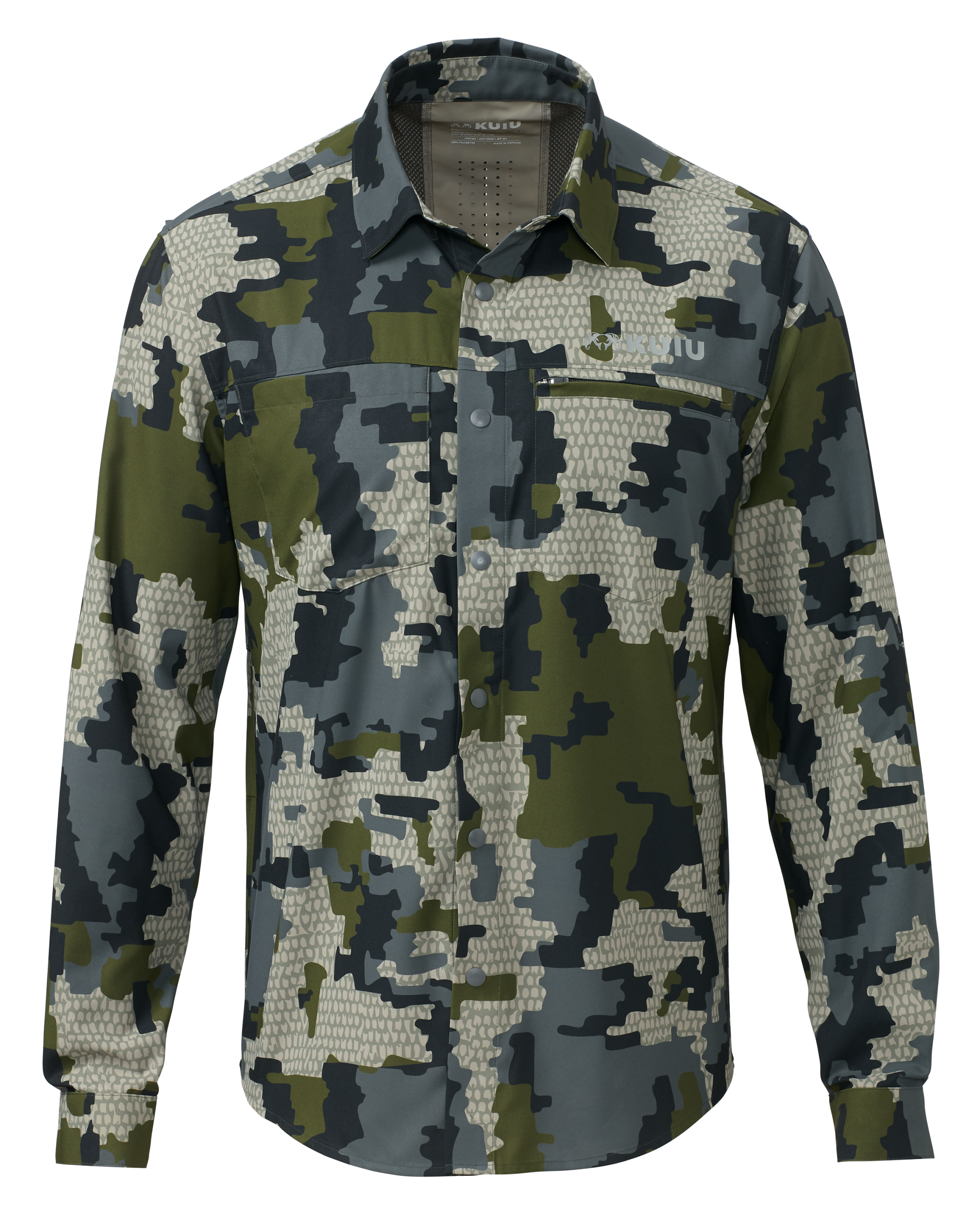 Mesa Vented LS Snap Shirt | Verde