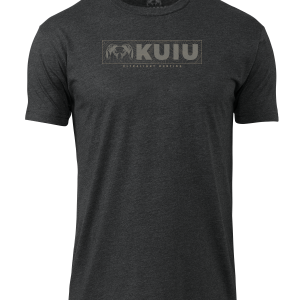 KUIU Topo Block Logo T-Shirt | Charcoal