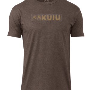 KUIU Topo Block Logo T-Shirt | Espresso