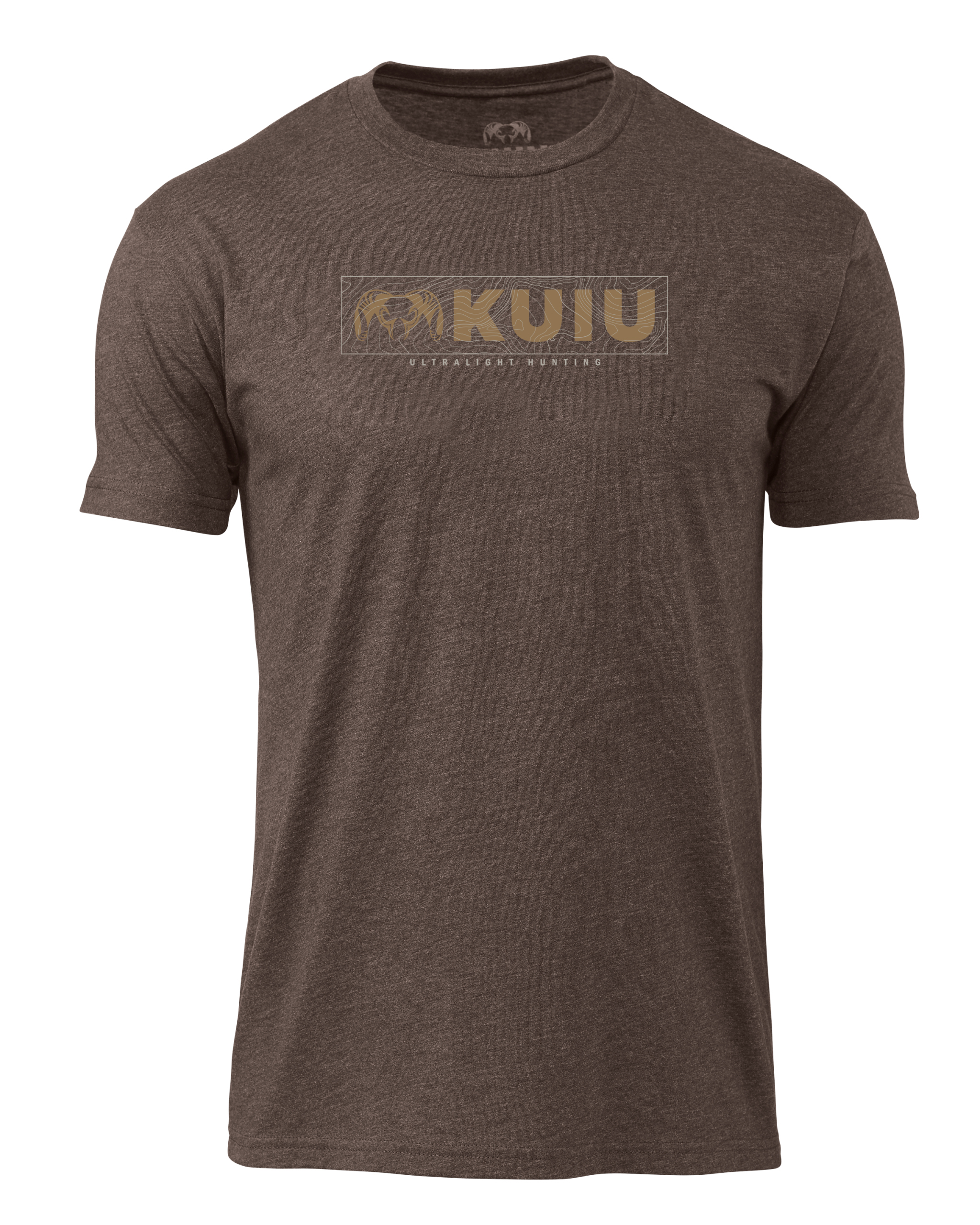 KUIU Topo Block Logo T-Shirt | Espresso