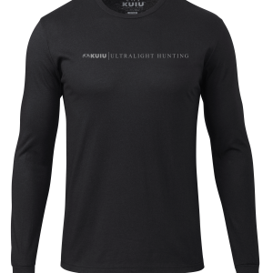 KUIU Line Logo Long Sleeve T-Shirt | Black