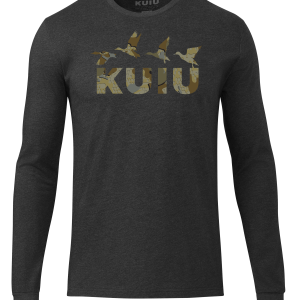 KUIU Valo Duck Long Sleeve T-Shirt | Charcoal