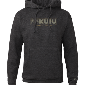 KUIU Topo Block Logo Hoodie | Charcoal