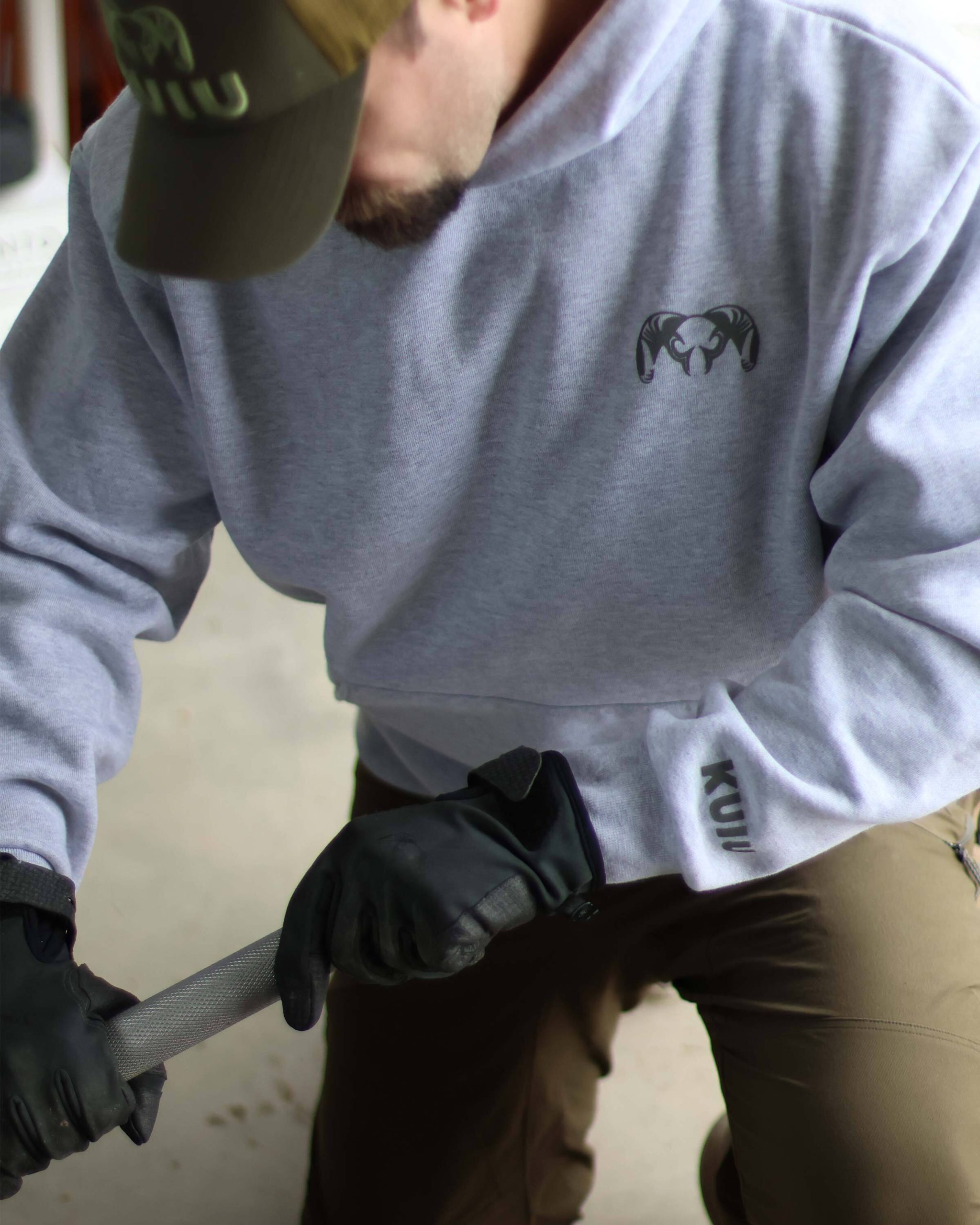 Workgrade Heavyweight Hoodie | Olive - Image 5