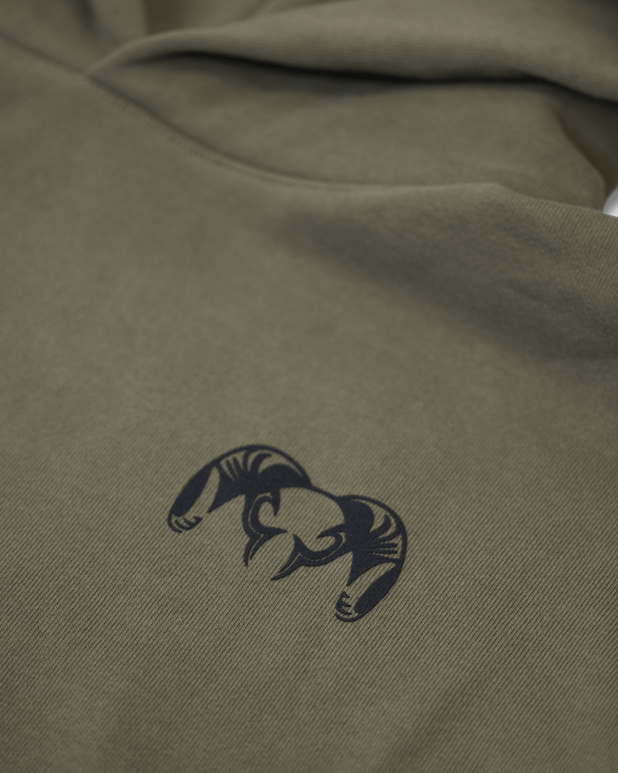 Workgrade Heavyweight Hoodie | Olive - Image 2