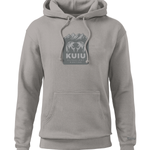 KUIU Mountain Logo Hoodie | Cement