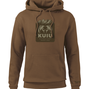 KUIU Mountain Logo Hoodie | Saddle