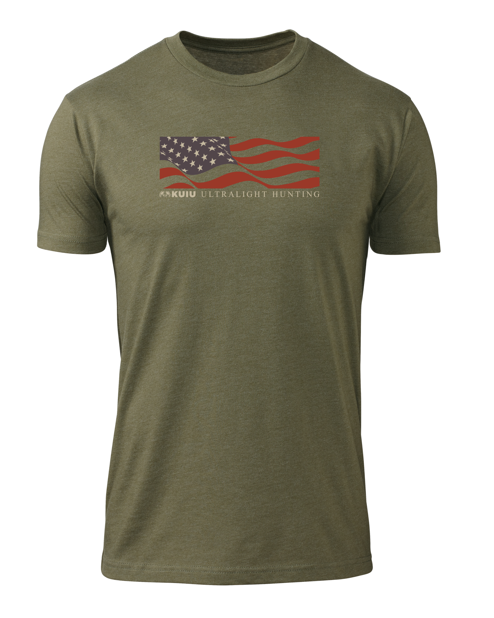 KUIU Flag Logo T-Shirt | Military Green