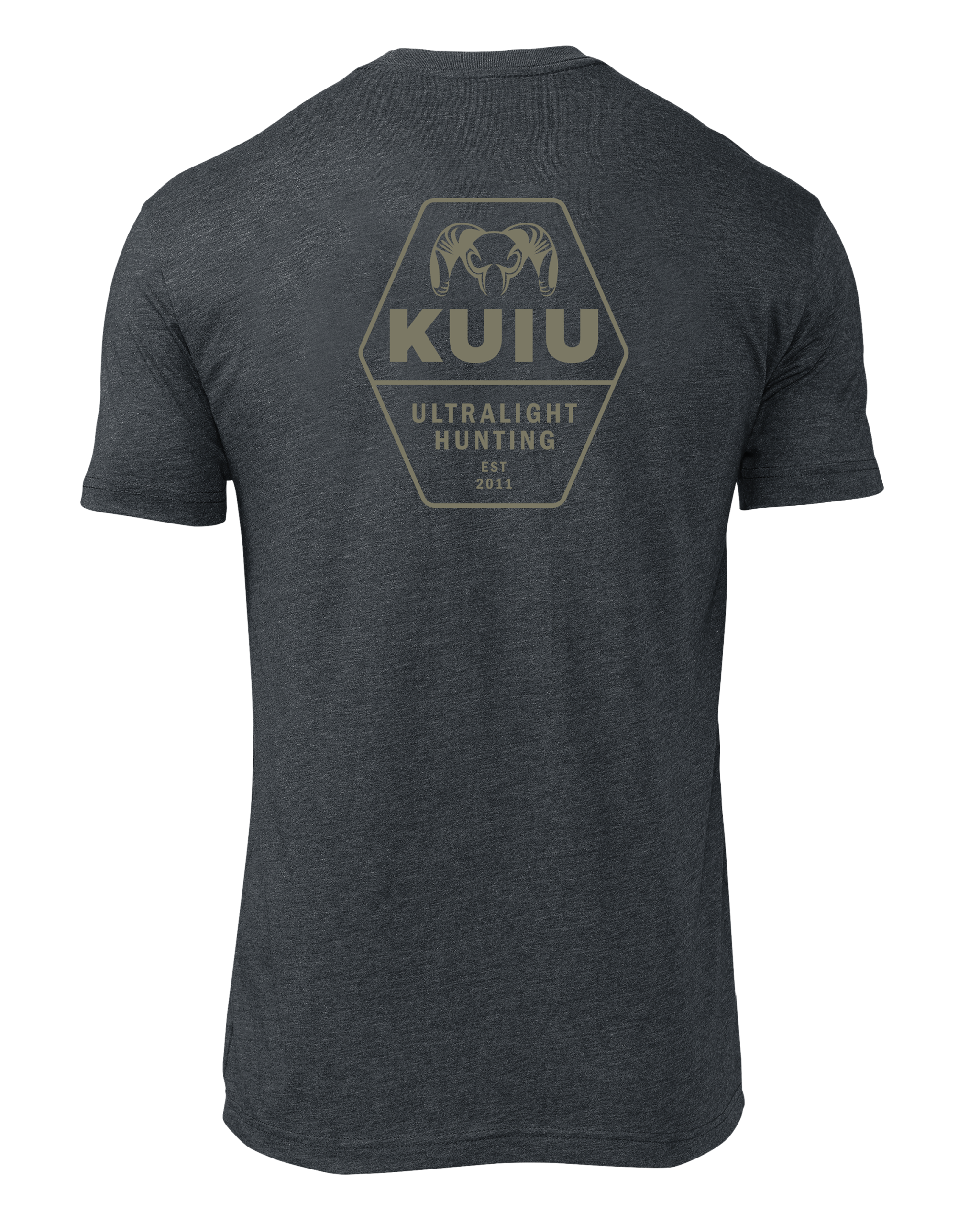 KUIU Ultralight Hunting Back Logo T-Shirt | Charcoal