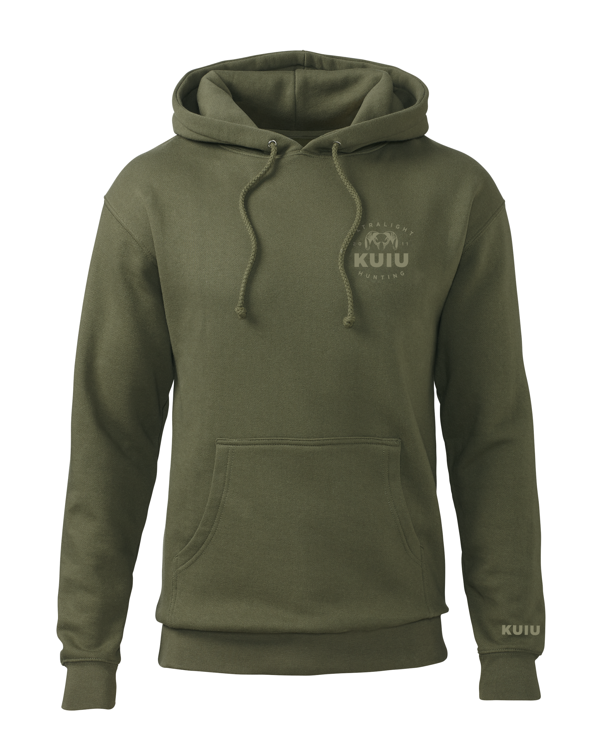 KUIU Ultralight Chest Logo Hoodie | Army