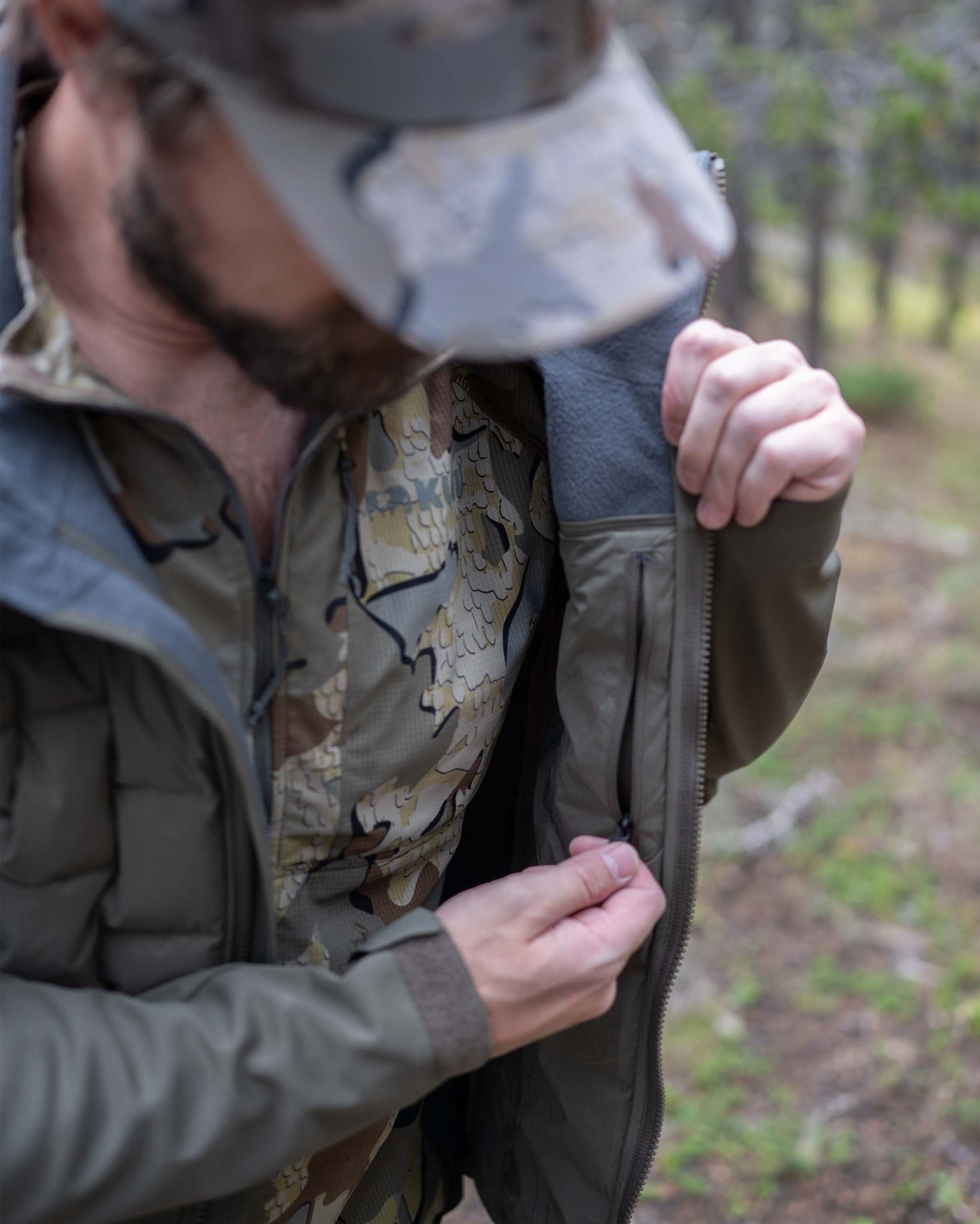 Axis Thermal Hybrid Hooded Jacket | Ash - Image 6