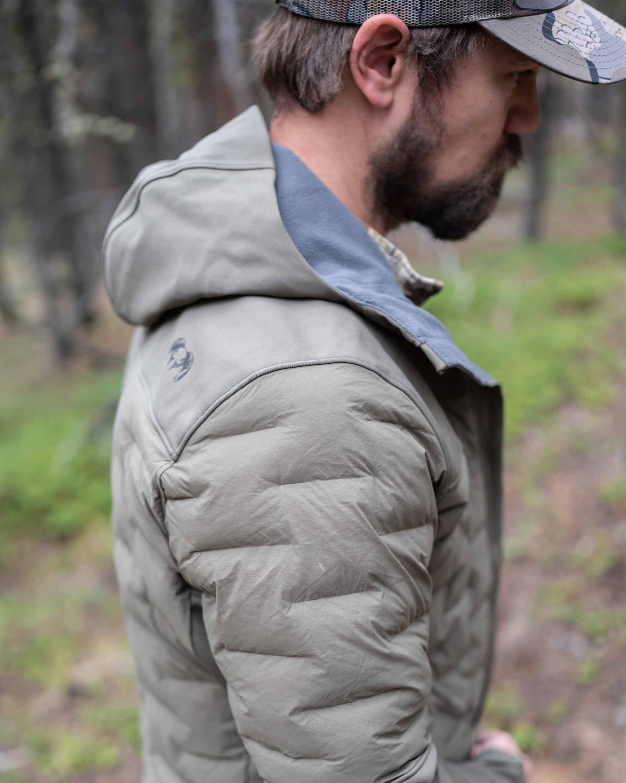 Axis Thermal Hybrid Hooded Jacket | Ash - Image 7