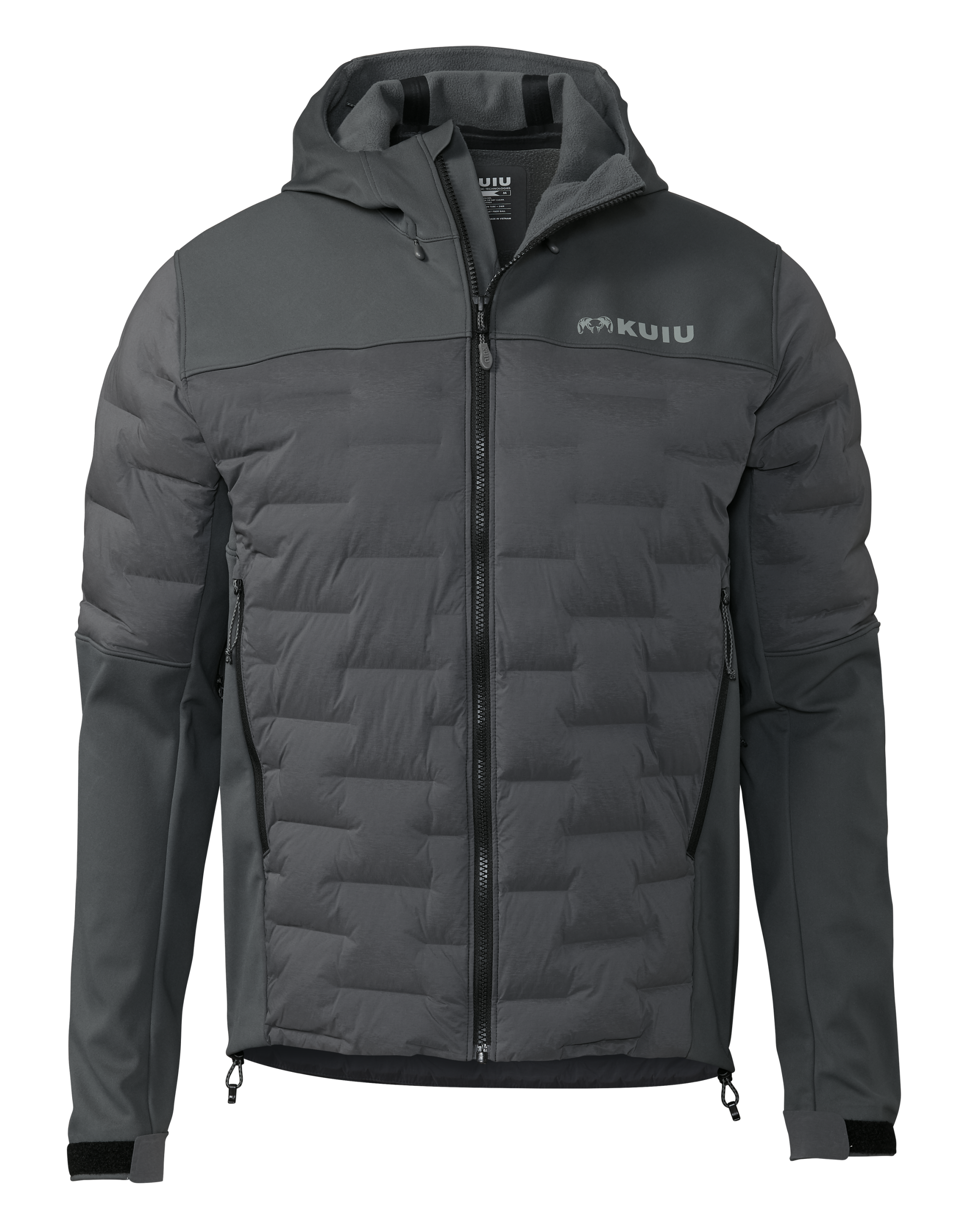 Axis Thermal Hybrid Hooded Jacket | Gunmetal
