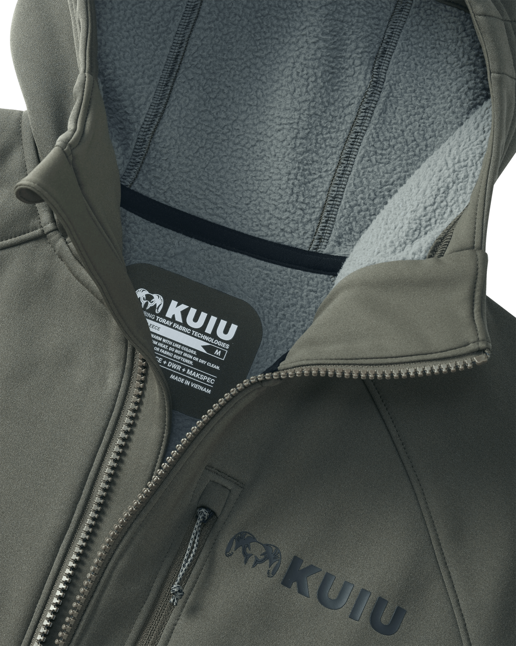 StrongFleece 275 Full Zip Hoodie | Ash - Image 3