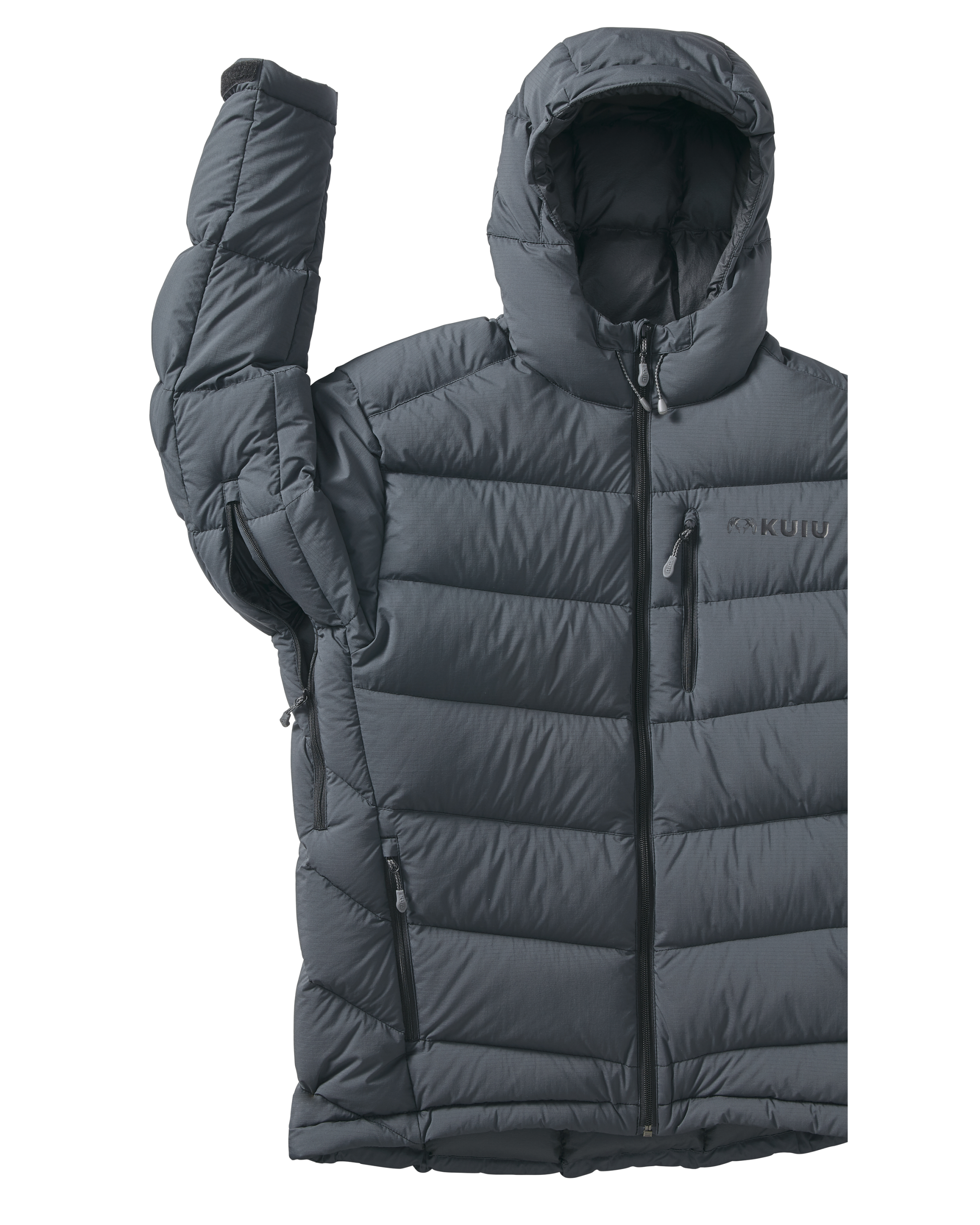 Super Down PRO Hooded Jacket | Gunmetal - Image 2