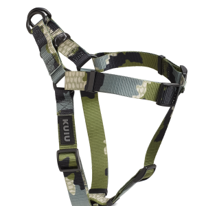 Camo Webbing Dog Harness | Verde